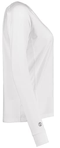 Holloway Sportswear Womens Electrify Coolcore® Long Sleeve Tee 2XL White - Reflective Technology, Moisture Wicking, Fitn