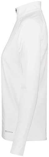 Holloway Sportswear Womens Electrify Coolcore® 1/2 Zip Pullover - XL White | Sweat Wicking Tech Fabric | Outdoor Adventu