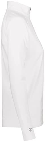Holloway Sportswear Womens Electrify Coolcore® 1/2 Zip Pullover - XL White | Sweat Wicking Tech Fabric | Outdoor Adventu