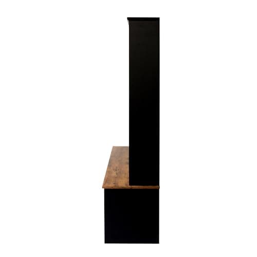 Modern Hall Tree with Entryway Bench, Storage, and Anti-Tipping Device for Living Room and Hallway, Black