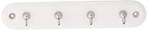 Spectrum Diversified Modern Entryway Organizer & Wall Décor - 4-Hook White/Chrome Rack for Key Storage
| Spectrum Diver