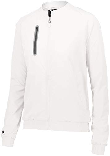 Augusta Sportswear Holloway Sportswear Women's Weld Jacket - White for Cold Weather Protection and Warmth