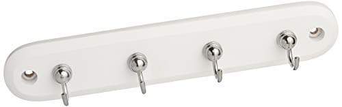 Spectrum Diversified Modern Entryway Organizer & Wall Décor - 4-Hook White/Chrome Rack for Key Storage
| Spectrum Diver
