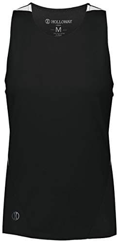 Holloway Ladies Pr Max Track Jersey 2Xl Black/White for Running Outdoor Sports Fitness Black/White Features Lightweight