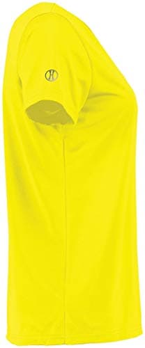 Holloway Ladies Momentum Tee 2XL Electric Yellow + Core Warmth + Active Women + Outdoor Runs + Quick Dry + Moisture Wick