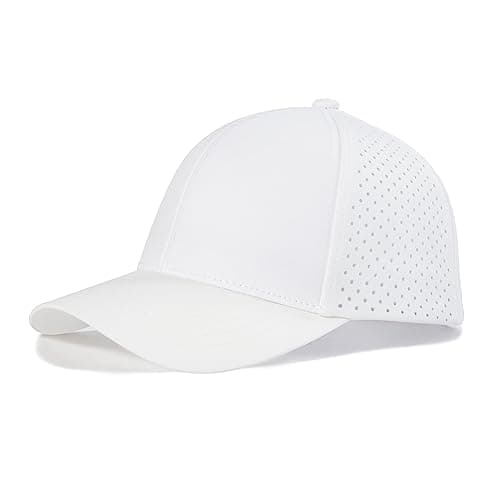 VOBOOM Men Quick Dry Baseball Cap for Summer Sports Laser Cut Mesh Curved Brim Snapback Hat