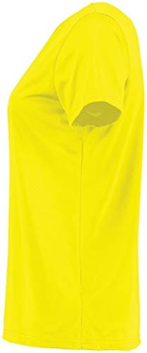 Holloway Ladies Momentum Tee 2XL Electric Yellow + Core Warmth + Active Women + Outdoor Runs + Quick Dry + Moisture Wick