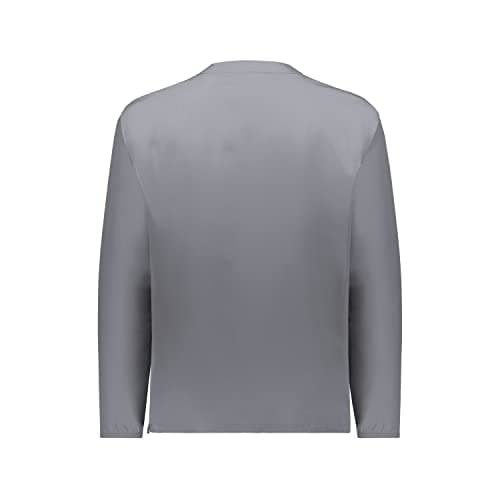 Holloway Clubhouse Pullover Versatile Cage Jacket Quarter Zip Men Golf Fishing Workout Comfort Long Sleeve Graphite/Whit