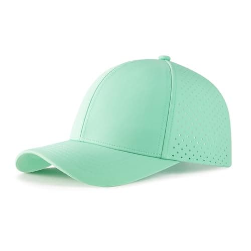 VOBOOM Men Quick Dry Baseball Cap for Summer Sports Laser Cut Mesh Curved Brim Snapback Hat