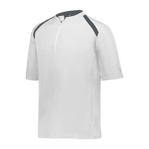 Holloway Boys Clubhouse Short Sleeve Pullover Cage Jacket for Active Boys in Sportsistant Weather Conditions Stylish and