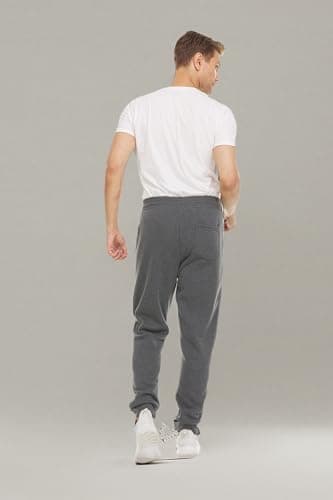 PURE CHAMP Mens Fleece Jogger Sweatpants with Zipper Pocket and Drawstring Size S-3XL for Workout and Everyday Use