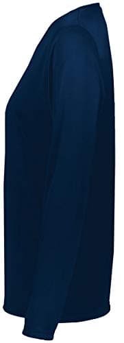 Holloway Ladies Momentum Long Sleeve Tee 2XL Navy - Running Performance Top for Women