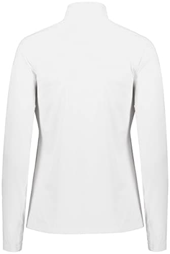 Holloway Sportswear Womens Electrify Coolcore® 1/2 Zip Pullover - XL White | Sweat Wicking Tech Fabric | Outdoor Adventu