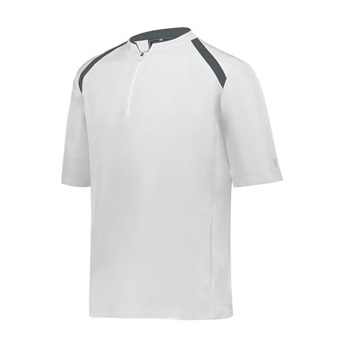 Holloway Clubhouse Short Sleeve Pullover Cage Jacket for Men in Office Casual Wear Lightweight Breathable Comfortable