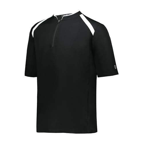 Holloway Boys Clubhouse Short Sleeve Pullover Cage Jacket for Active Boys in Sportsistant Weather Conditions Stylish and