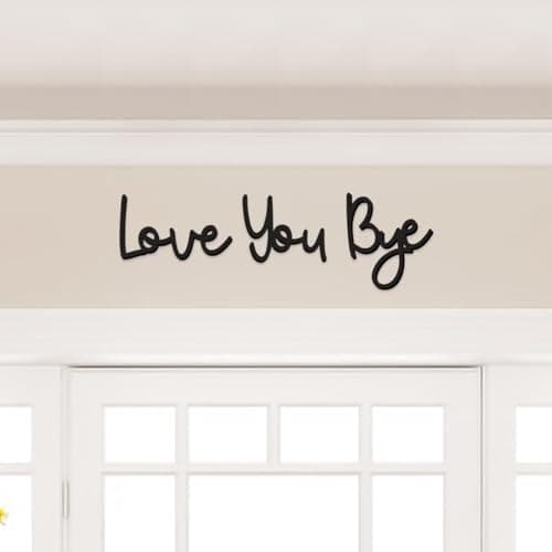 Dripykiaa Love You Bye Wood Sign Boho Decor Express Love and Warm for Your Family Home Wall Art Gift Valentine Decoratio