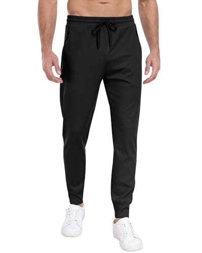 ParisDiary Men's 3 Pack Zipper Sweatpants for Workout and Gym
| ParisDiary Zipper Pockets Track Joggers Pants Suitable