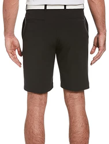 PGA TOUR Men’s 9” Flat Front Horizontal Textured Golf Shorts - 4-Way Stretch, Moisture-Wicking, Sun Protection