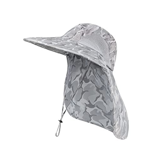 KOOLSOLY Outdoor Sun Hat for Men with 50+ UPF Protection, Perfect for Dad on Fishing Trips and Safari Adventures