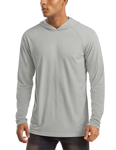 UPF 50+ Men's Hooded Sun Protection T-Shirts for Fishing and Athletic Pursuits
| Men's Hooded UPF 50+ Sun Protection Lo