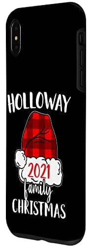 Red Plaid Santa Holloway Family 2021 Christmas iPhone XS Max Case
| Red Plaid Santa Holloway Matching Pajama Santa Hat