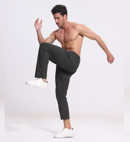 RPOVIG Men's Athletic Sweatpants with Zipper Pockets Workout Gym Running Hiking Active Cooling Stretch Pants  
RPOVIG Me