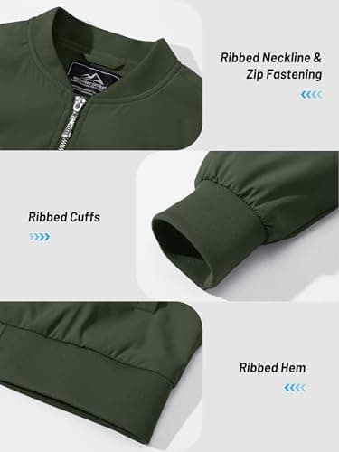 Women's Lightweight Casual Full Zip Windbreaker Jacket for Fall
| Casual Full Zip Windbreaker Jacket for Women Lightwei