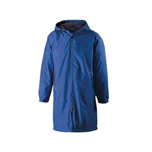 Holloway Men's Conquest Knee-Length Jacket - Warm-Up Wind/Water-Resistant Hooded Outerwear for Outdoor Adventurers