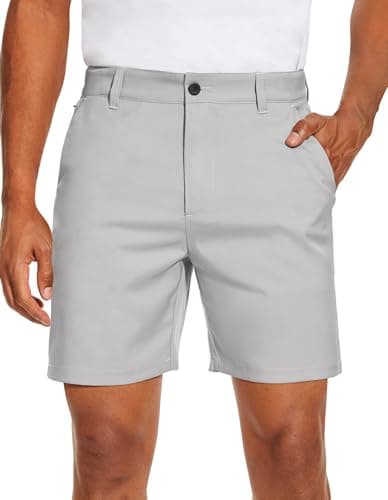 Men's PULI Golf Dress Shorts Flat Front Hybrid 7 Inch Lightweight Quick Dry Chino Casual with Pockets
| PULI Men's Golf