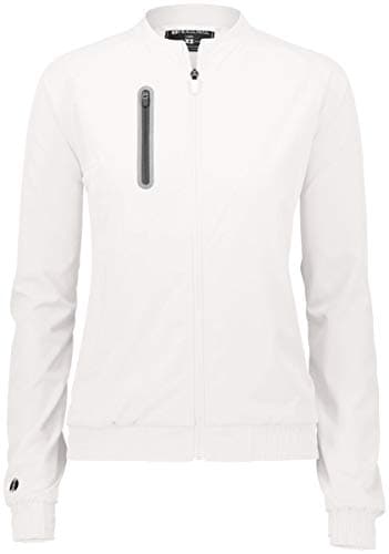 Augusta Sportswear Holloway Sportswear Women's Weld Jacket - White for Cold Weather Protection and Warmth
