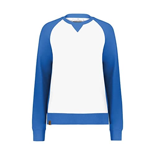 Holloway Women's All-American Fleece Crew + Warm + Active Ladies + Workout Gym + Quick Dry + Medium Stretch + 8.5 oz