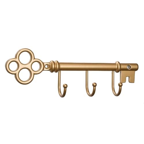 Gold Vintage Key Rack for Entryway Storage
| Classic Gold Wall Mounted Key Holder
| Vintage Gold Key Rack Hook for Entr