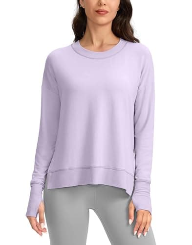 Soft and Comfortable Gradual Sweatshirt for Women Yoga Tops
| Buttery Soft Modal Pullover Shirts with Side Slit Thumb H