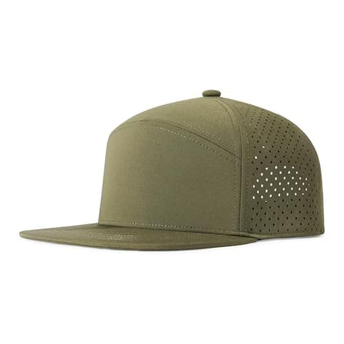 FEINION Men's Adjustable Performance Laser Perforated Baseball Cap for Summer Sports
