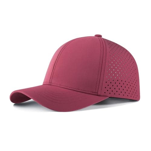 VOBOOM Men Quick Dry Baseball Cap for Summer Sports Laser Cut Mesh Curved Brim Snapback Hat