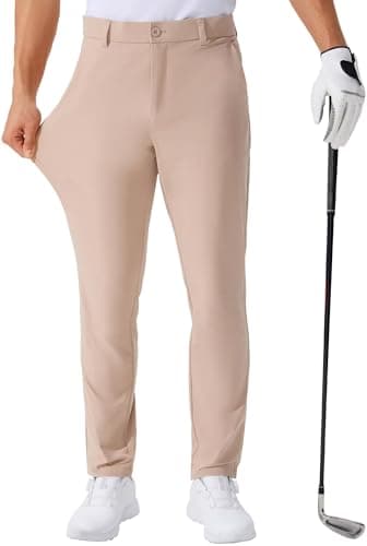 QPNGRP Men's Lightweight Stretch Golf Pants for Summer Inseam 30"/32"/34"
| QPNGRP Men's Golf Work Dress Pants Inseam 3