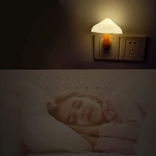 AUSAYE Energy Saving Night Light Cute Mushroom Lamp for Adults and Kids Room Bathroom Kitchen