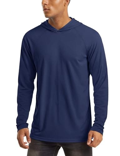 UPF 50+ Men's Hooded Sun Protection T-Shirts for Fishing and Athletic Pursuits
| Men's Hooded UPF 50+ Sun Protection Lo