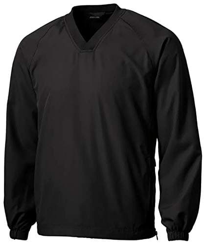 Joe's USA Men's Athletic V-Neck Raglan Wind Shirts for Athletes and Outdoor Enthusiasts - XS-6XL