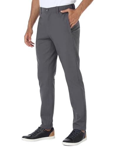 Puli Golf Pants Men Stretch Slim Fit Dress Casual Work Hiking Tapered Waterproof Pants with Pockets
Puli Golf Pants Men