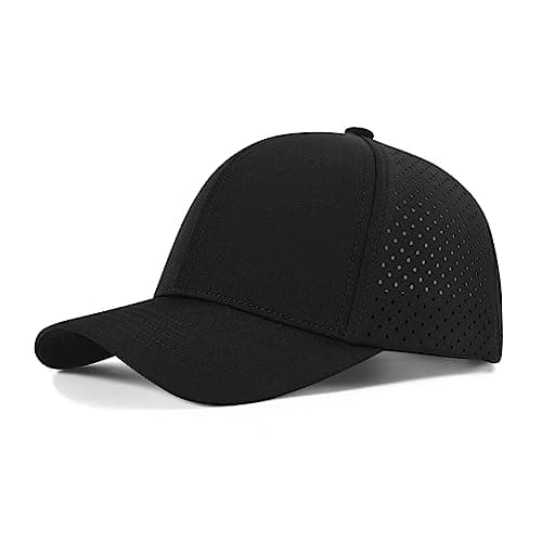 VOBOOM Men Quick Dry Baseball Cap for Summer Sports Laser Cut Mesh Curved Brim Snapback Hat