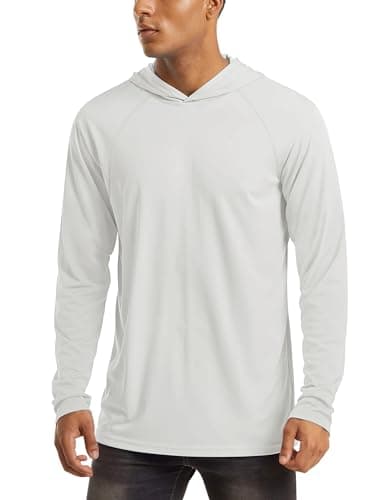 UPF 50+ Men's Hooded Sun Protection T-Shirts for Fishing and Athletic Pursuits
| Men's Hooded UPF 50+ Sun Protection Lo