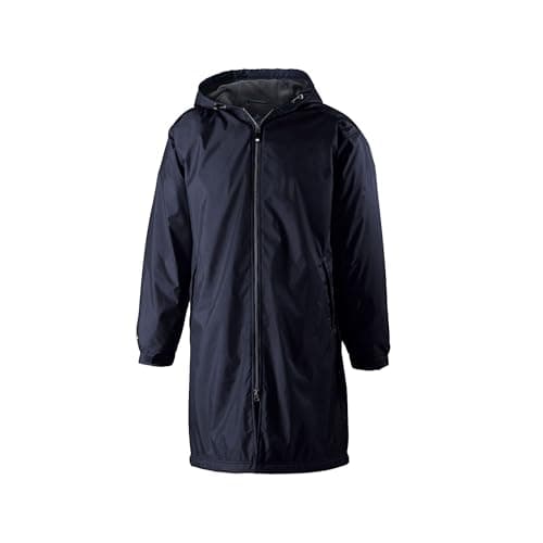 Holloway Men's Conquest Knee-Length Jacket - Warm-Up Wind/Water-Resistant Hooded Outerwear for Outdoor Adventurers