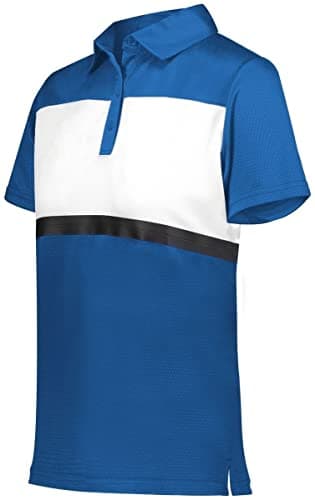 Holloway Sportswear Womens Prism Bold Polo XL Royal/White + Size XL + Women's Fashion + Outdoor Activities + Moisture Wi