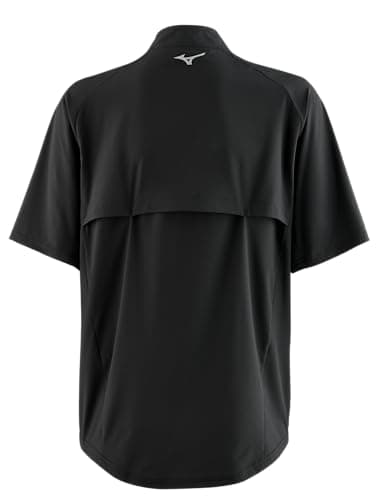 Mizuno Men's Gametime Short Sleeve Hitting Jacket for Baseball Players on Game Day - Breathable Design, Comfortable Fit,