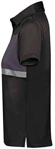 Holloway Ladies Prism Bold Polo 2XL Black/Carbon - High Visibility, Breathable Fabric, Ladies Outdoor Workout