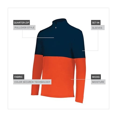 Holloway Men's Momentum Team 1/4 Zip Pullover - Moisture Wicking Tech Fit for Running
| Holloway Men's Momentum Team 1/