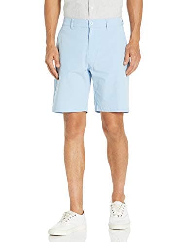 PGA TOUR Men’s 9” Flat Front Horizontal Textured Golf Shorts - 4-Way Stretch, Moisture-Wicking, Sun Protection