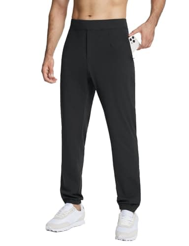 Baleaf Men's 30'' Stretch Lightweight Golf Joggers Pants for Workout & Travel Quick Dry Sweatpants Zip Pockets
| Baleaf