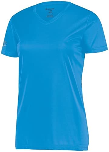 Holloway Sportswear Womens Momentum TEE M Power Blue Fast Drying Tech Fit Moisture Wicking Marathon Running